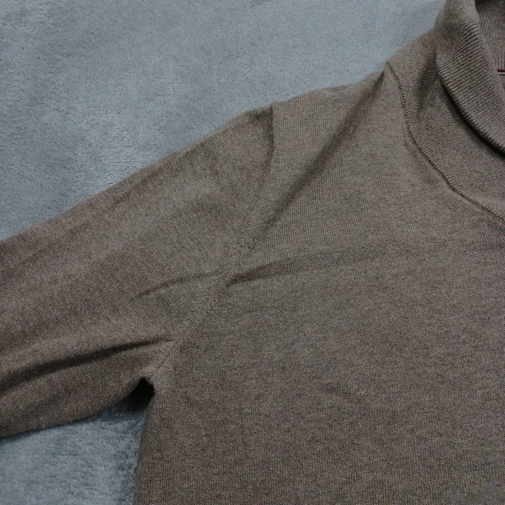 Banana Republic Sweater Mens XL Brown Cowl Neck‎ Preppy Pullover Knit